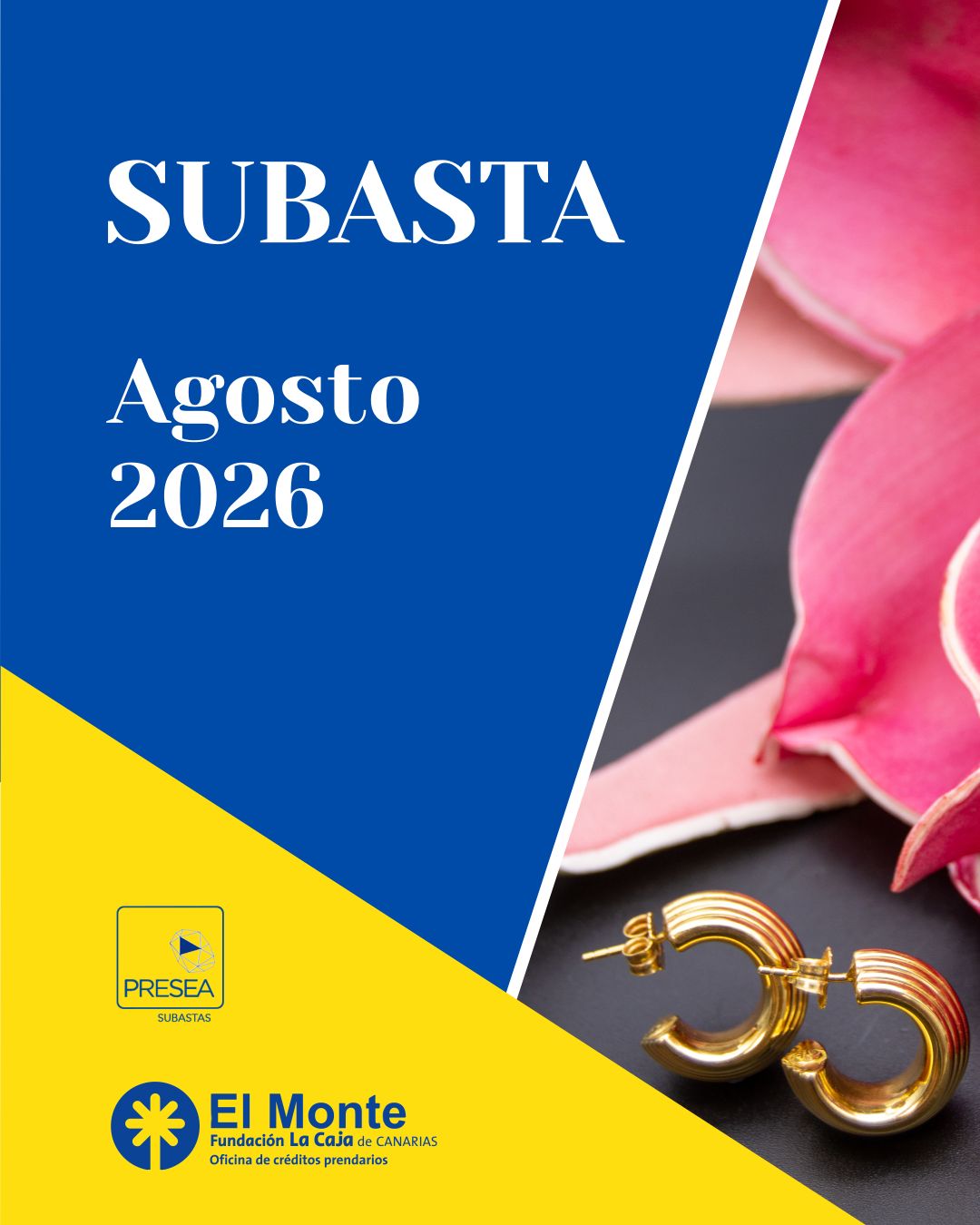 El Monte La Caja de Canarias Subasta agosto 2026