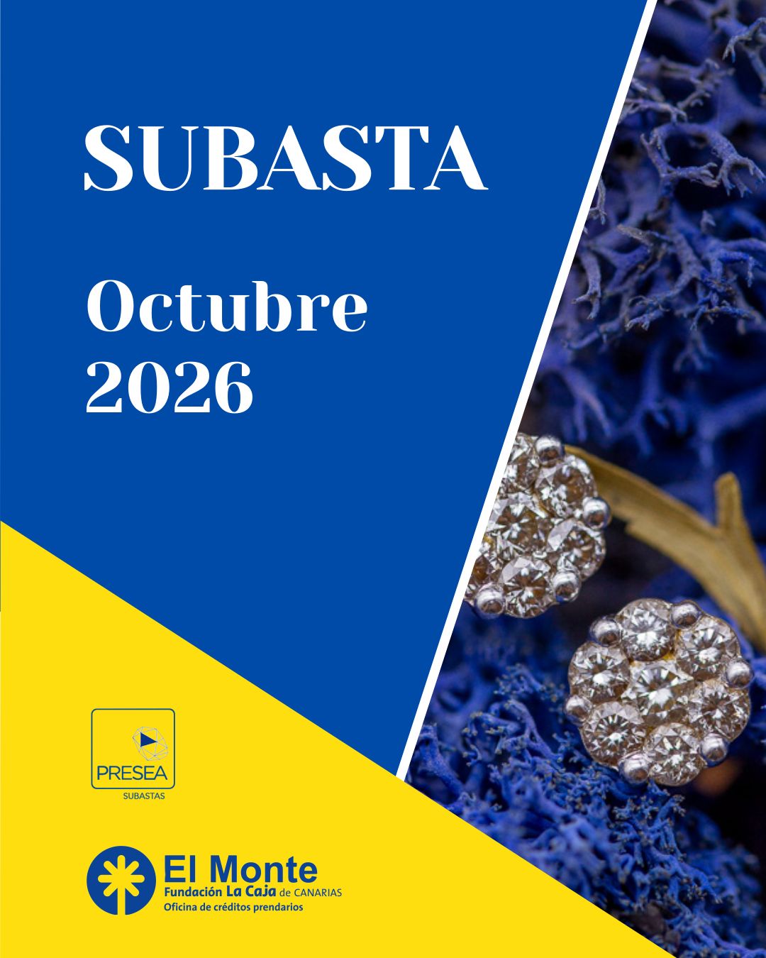El Monte La Caja de Canarias Subasta octubre 2026
