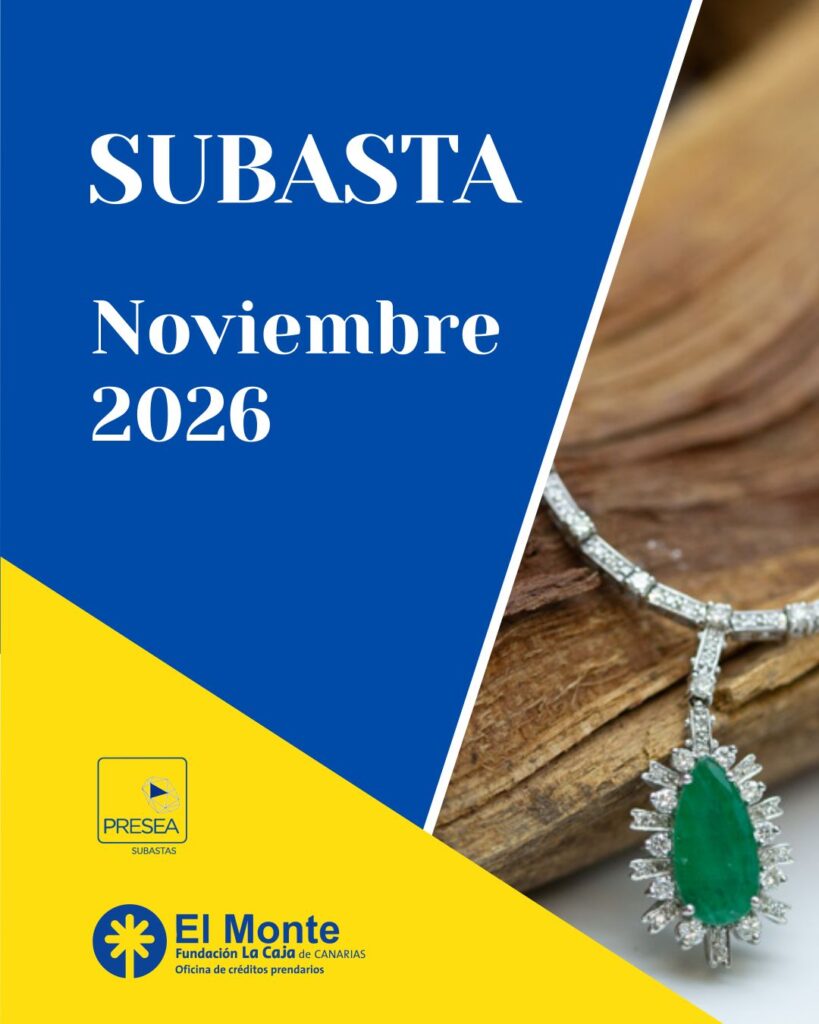 El Monte La Caja de Canarias Subasta noviembre 2026
